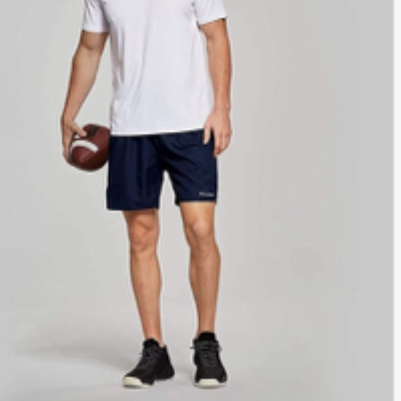BALEAF Men's 7 Inch Navy Athletic Shorts L - Picture 6 of 12